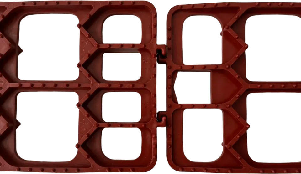 Трап противобуксовочный Poputchik 50*17*25см красный 2шт (22-021-IS) фото 3