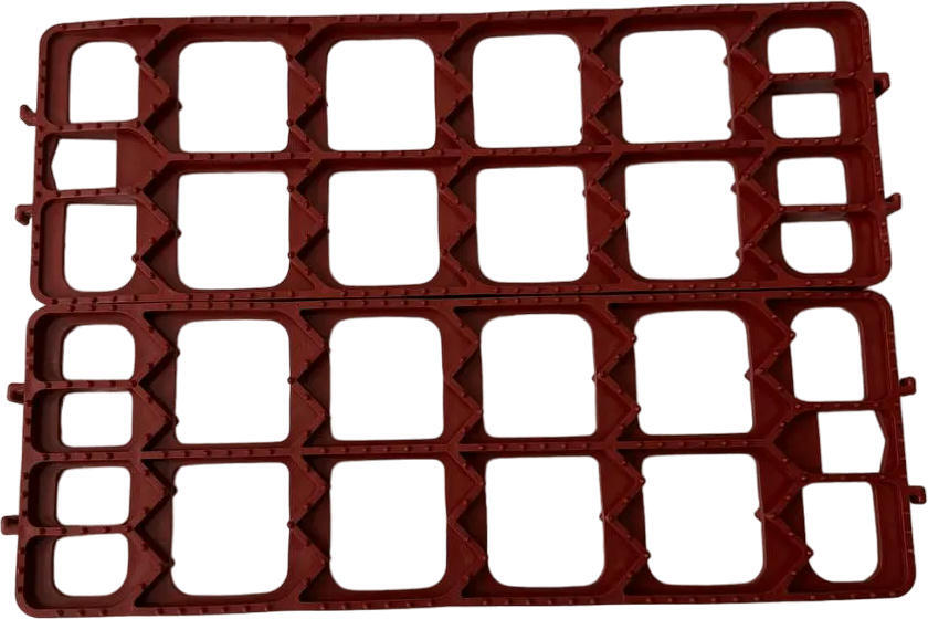 Трап противобуксовочный Poputchik 50*17*25см красный 2шт (22-021-IS) фото 2