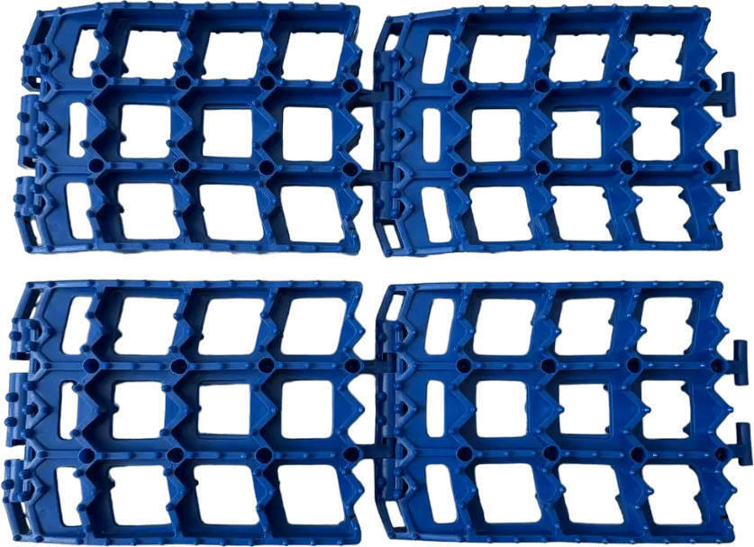 Трап противобуксовочный Poputchik 88*145*4см синий 4шт (22-014) фото