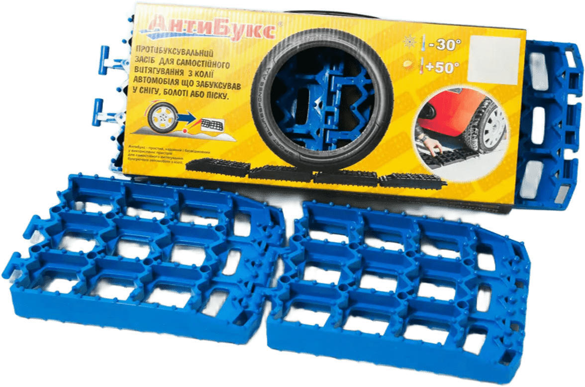 Трап противобуксовочный Poputchik 88*145*4см синий 4шт (22-014) фото