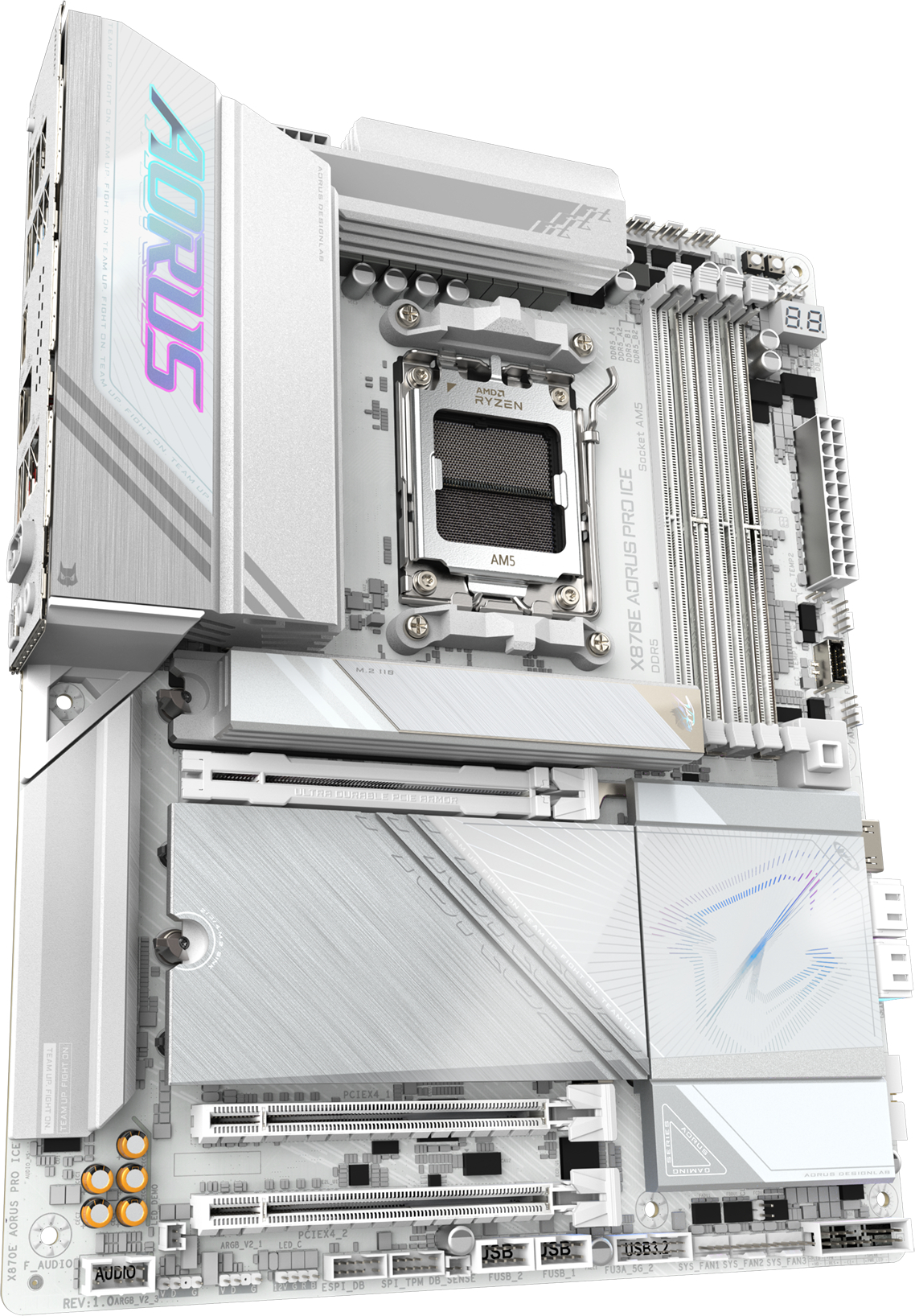 Материнська плата GIGABYTE X870E AORUS PRO ICE (X870E_AORUS_PRO_ICE)фото4
