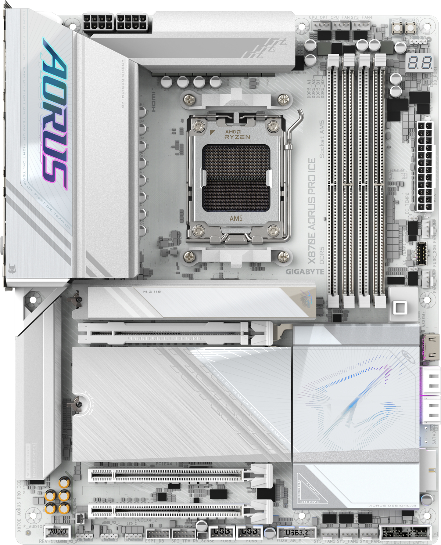 Материнська плата GIGABYTE X870E AORUS PRO ICE (X870E_AORUS_PRO_ICE)фото2