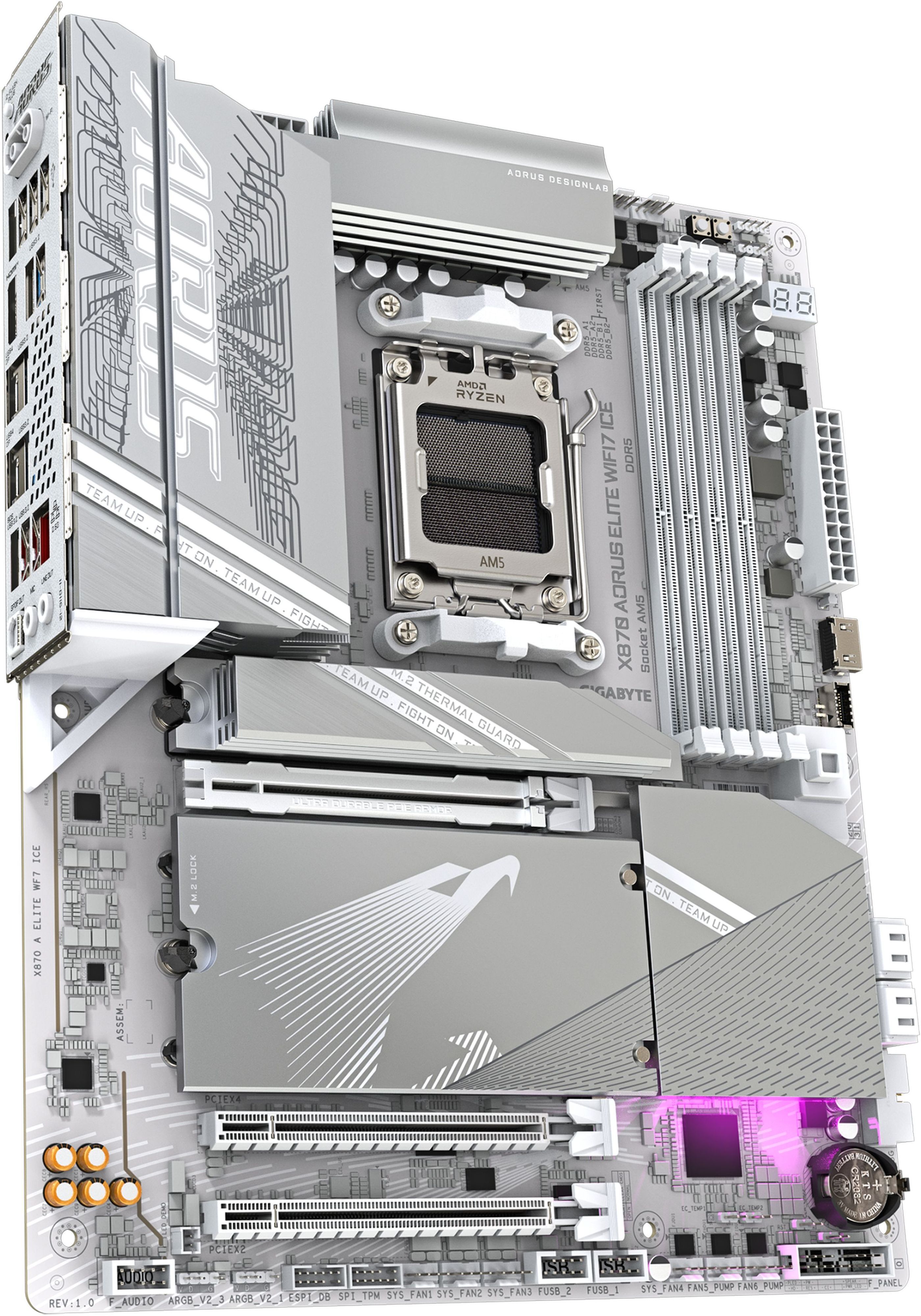 Материнская плата GIGABYTE X870 (X870_A_ELITE_WF7_ICE) фото 2