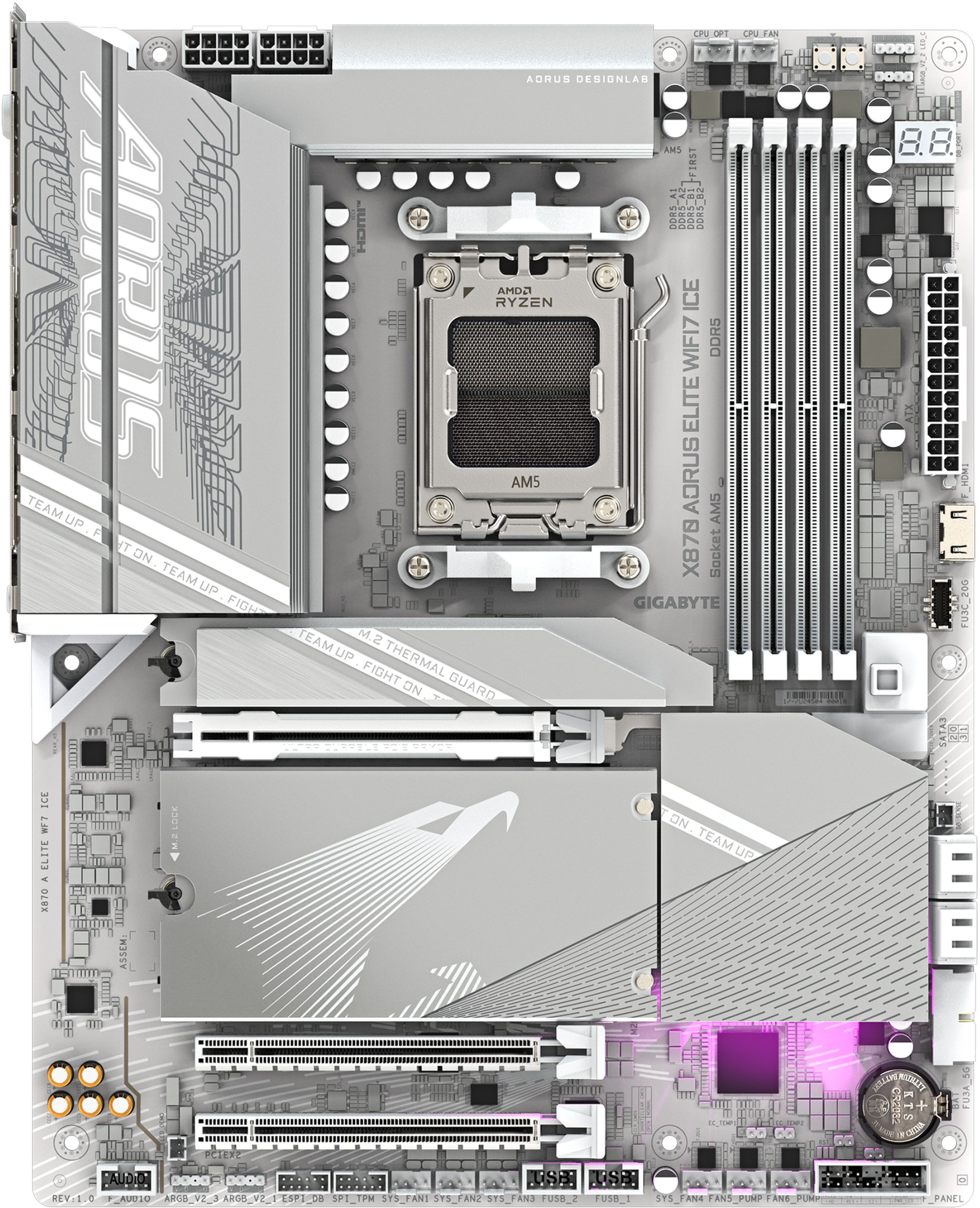 Материнская плата GIGABYTE X870 (X870_A_ELITE_WF7_ICE) фото 3
