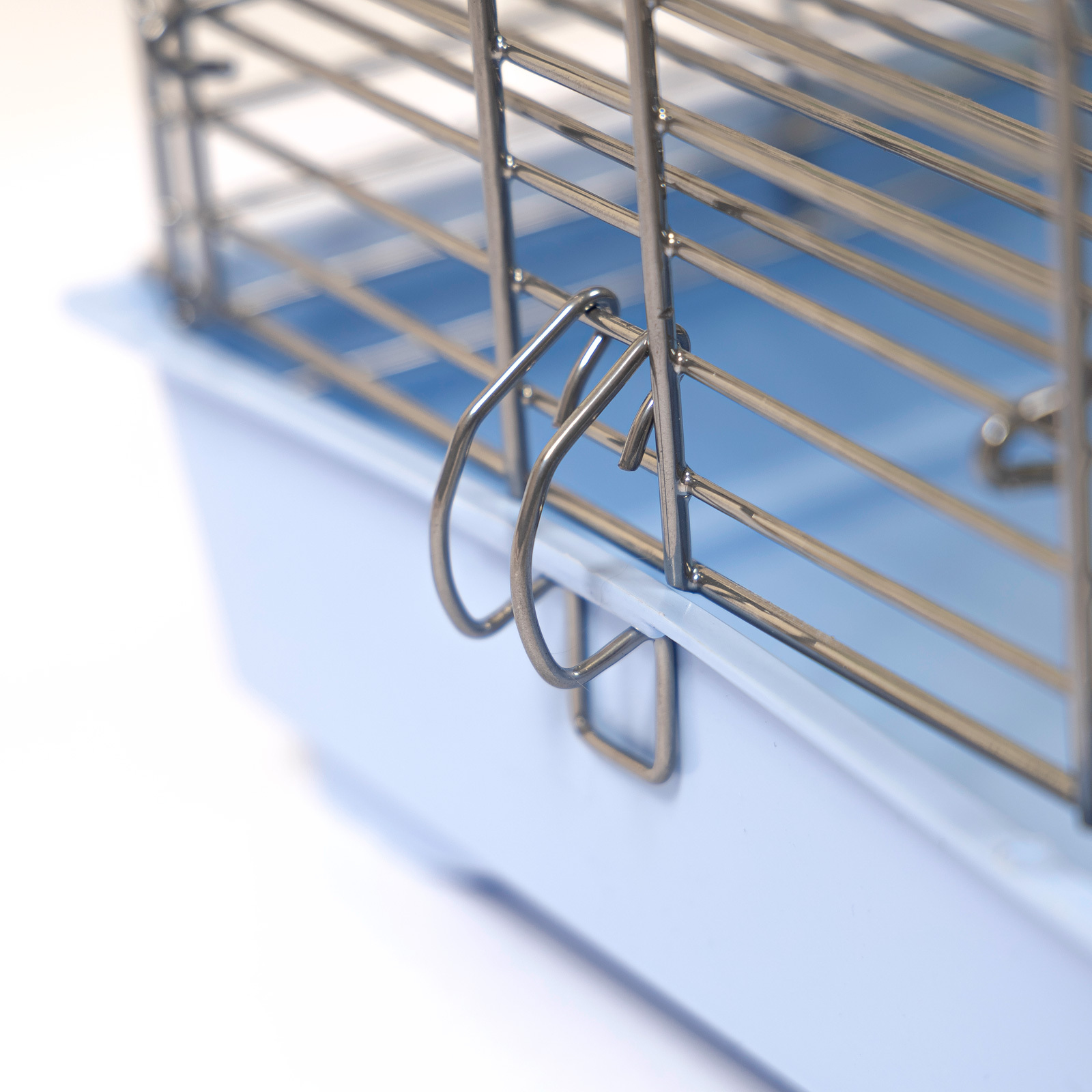 Клетка для грызунов Природа Фаворит с колесом 30*20*24 Хром/голубая фото 4