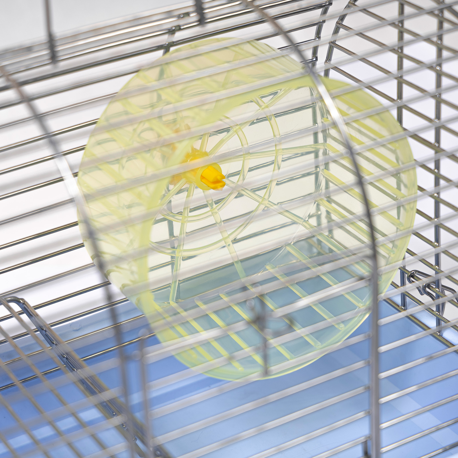 Клетка для грызунов Природа Фаворит с колесом 30*20*24 Хром/голубая фото 3