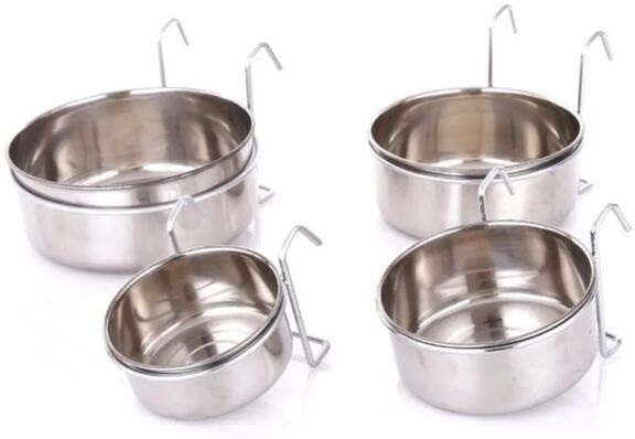 Миска для птахів Trixie підвісна металева 7см 150млфото2