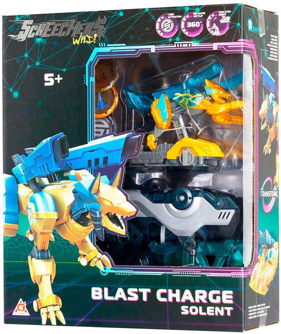 Игровой набор Screechers Wild S5 L1 – Солент (запускатель-бластер, машинка-трансформер) (EU686114) фото 8