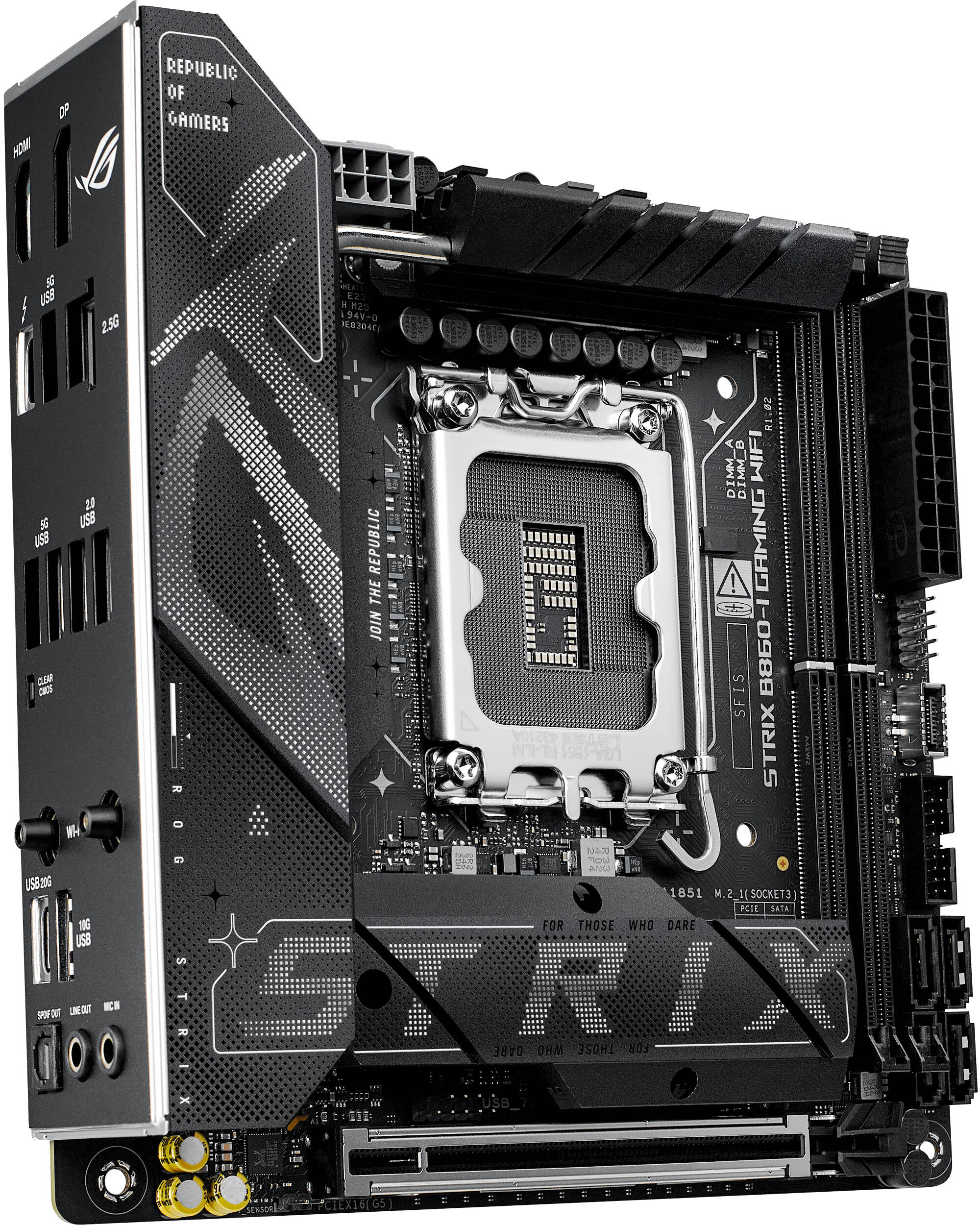 Материнcька плата ASUS ROG STRIX B860-I Gaming WIFI (90MB1JB0-M0EAY0)фото