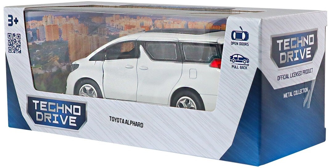 Автомодель - Toyota Alphard (белый) (KM6011Bl) фото 12