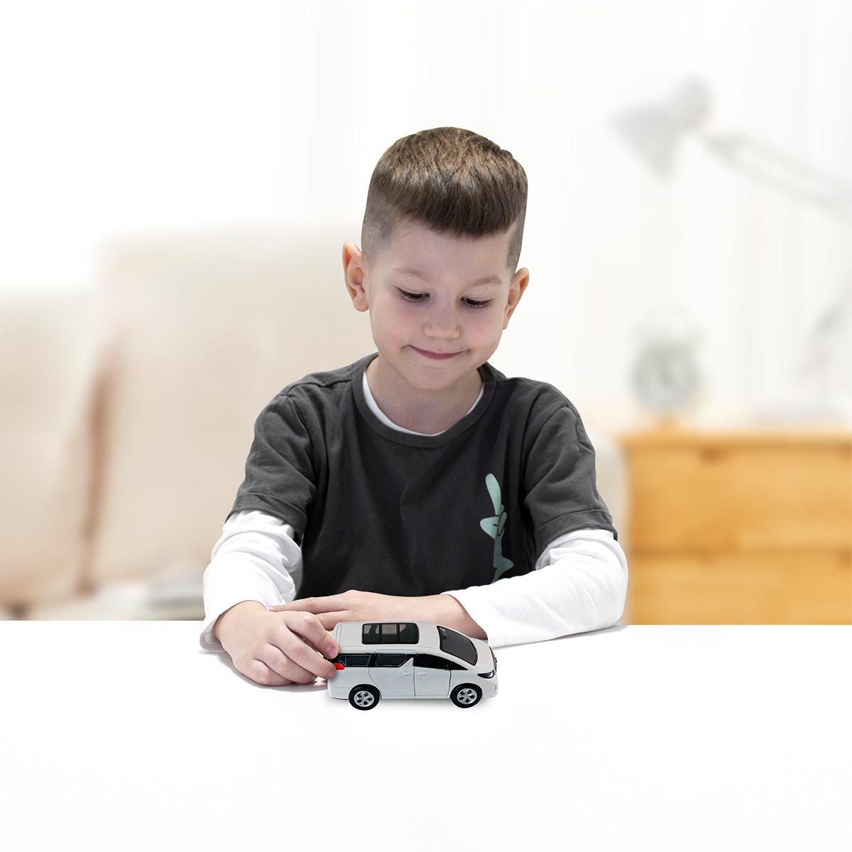 Автомодель - Toyota Alphard (белый) (KM6011Bl) фото 15