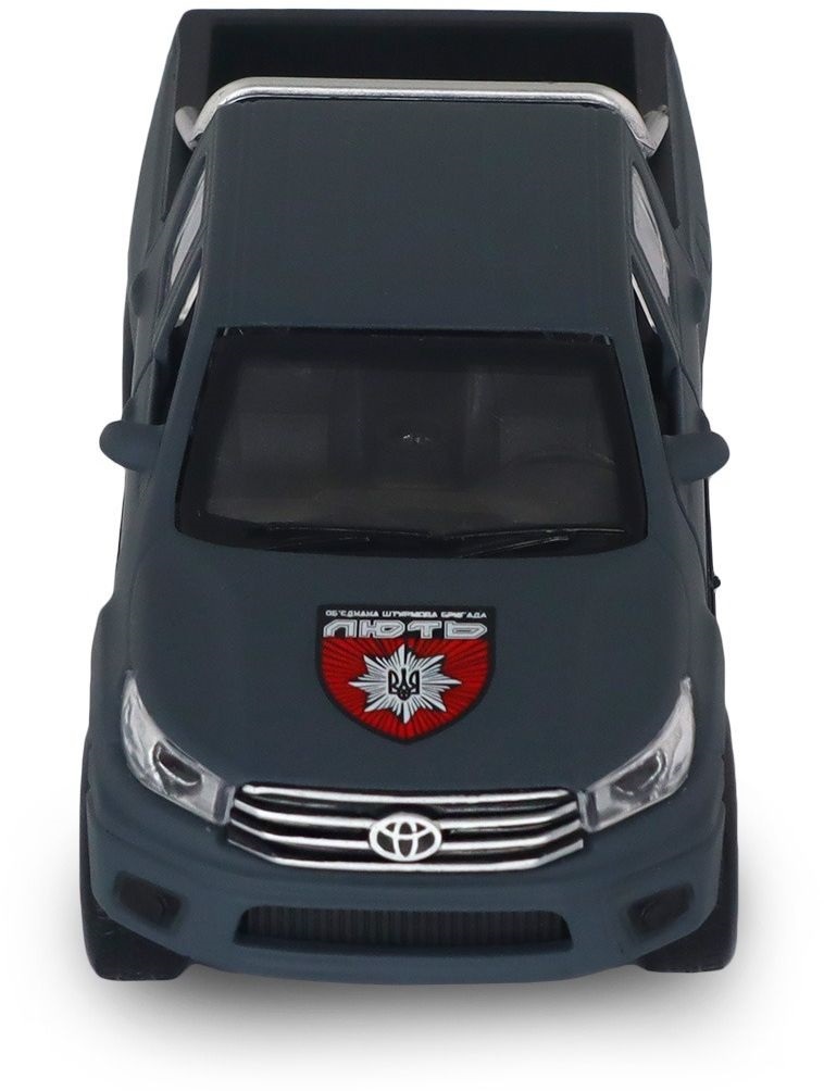 Автомодель серії "Шеврони Героїв" – Toyota Hilux "ОШБр НПУ Лють» (KM6118F)фото8