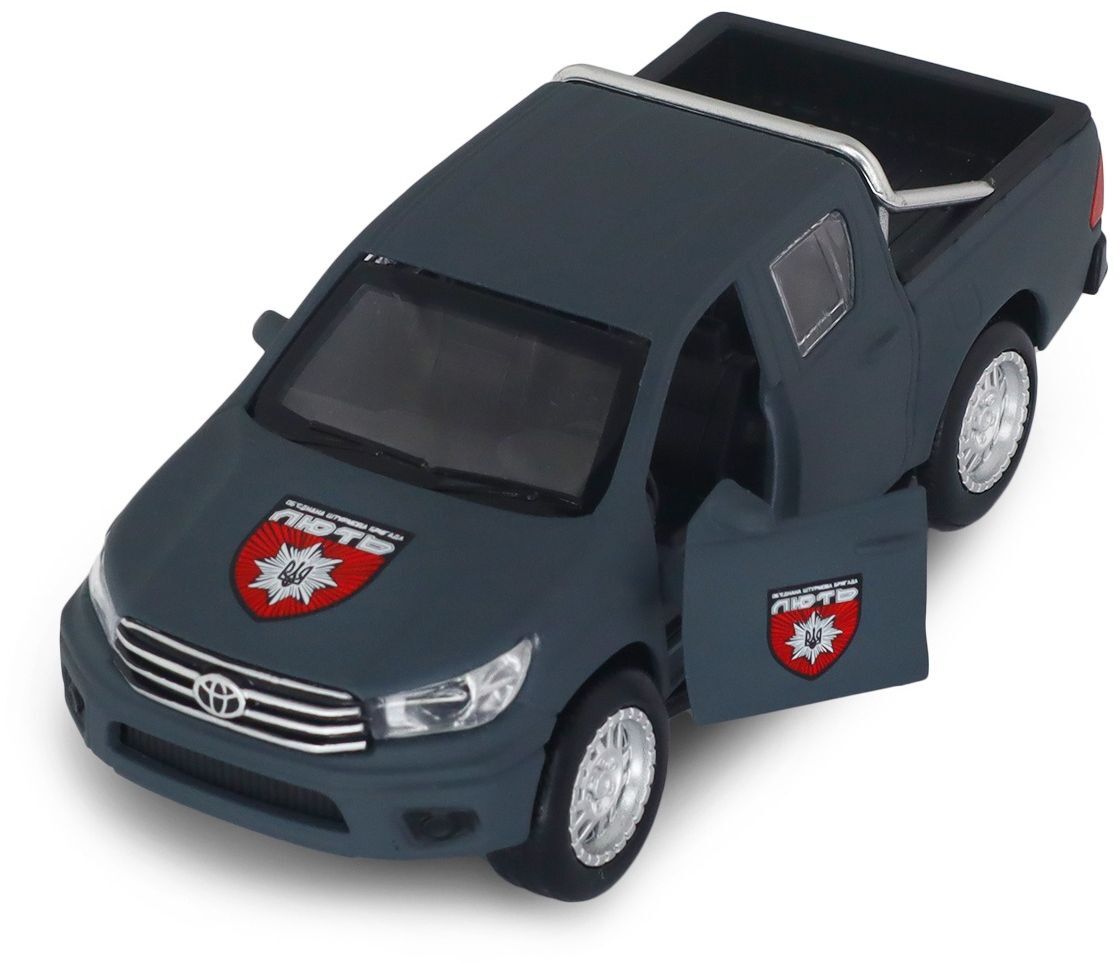 Автомодель серії "Шеврони Героїв" – Toyota Hilux "ОШБр НПУ Лють» (KM6118F)фото9