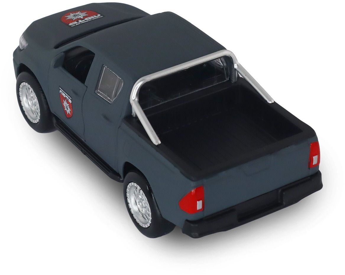 Автомодель серії "Шеврони Героїв" – Toyota Hilux "ОШБр НПУ Лють» (KM6118F)фото3