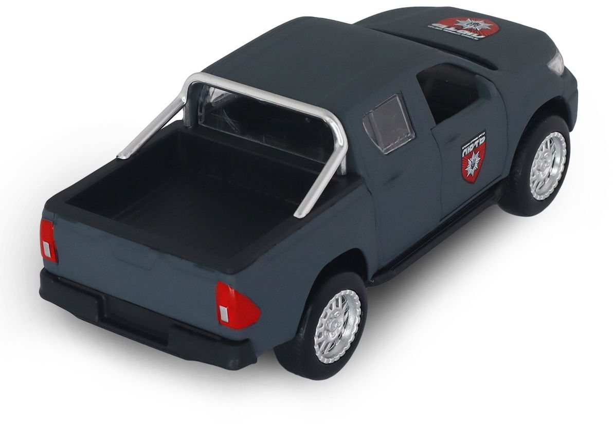 Автомодель серії "Шеврони Героїв" – Toyota Hilux "ОШБр НПУ Лють» (KM6118F)фото5