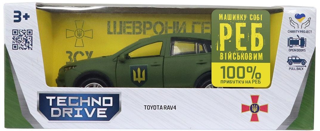 Автомодель серії "Шеврони Героїв" – Toyota RAV4 "Сухопутні війська ЗСУ» (KM6198M2)фото13
