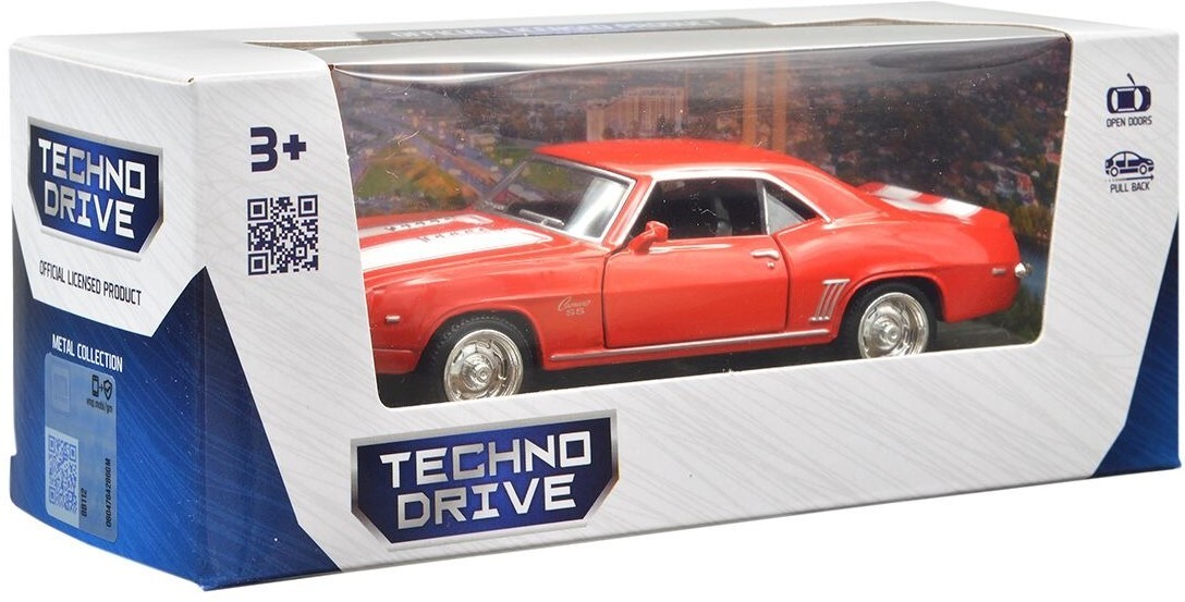 Автомодель - Chevrolet Camaro 1969 (червоний) (250336U)фото10