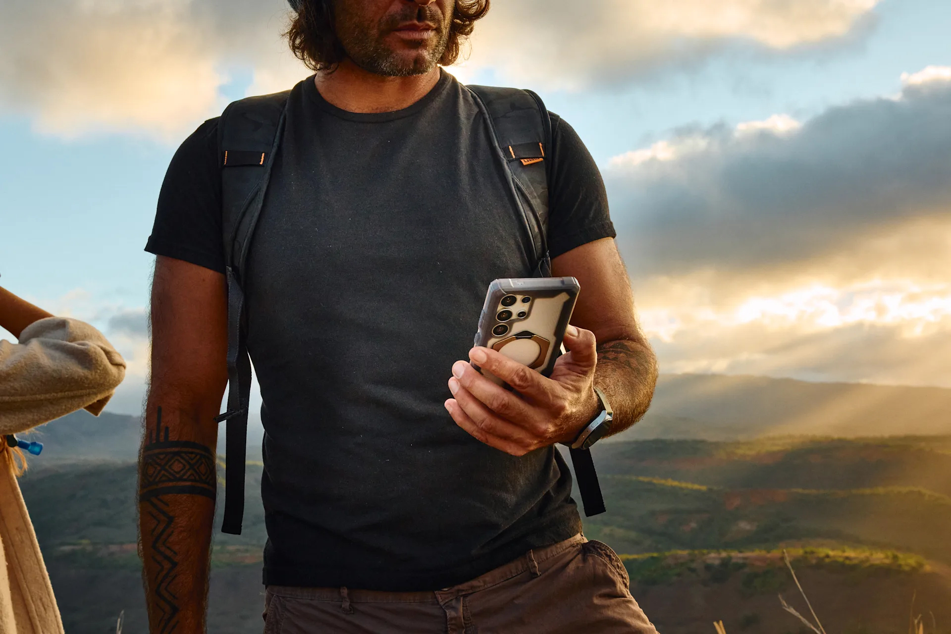 Чохол UAG для Samsung Galaxy S25 Ultra, Plasma XTE with Magnet, Black/Orange (214467114097)фото