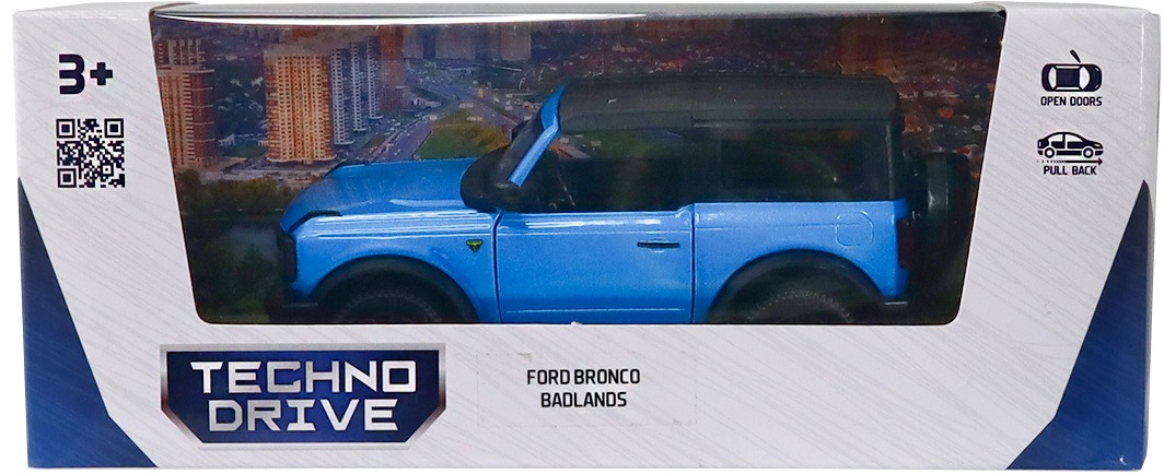 Автомодель – Ford Bronco Badlands (синій) (250393U)фото12