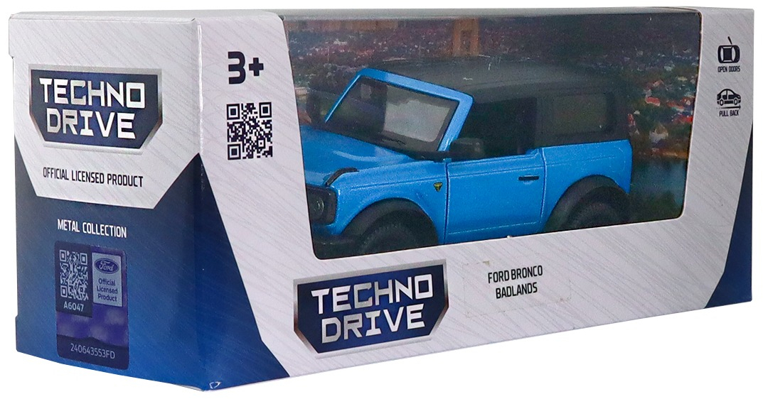 Автомодель – Ford Bronco Badlands (синій) (250393U)фото15