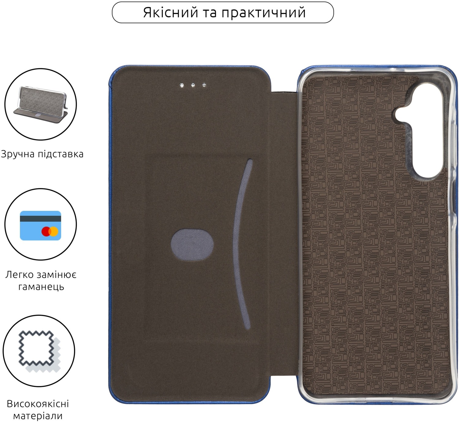 Чохол-книжка ArmorStandart G-Case для Samsung A16 4G (A165) Blue (ARM80128)фото