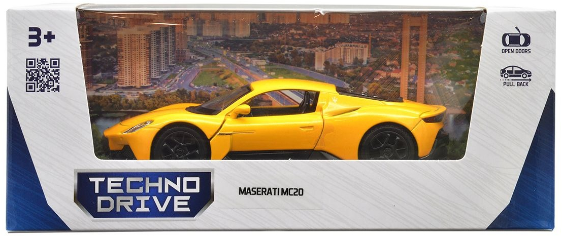 Автомодель - Maserati MC20 (желтый) (250340U) фото 9