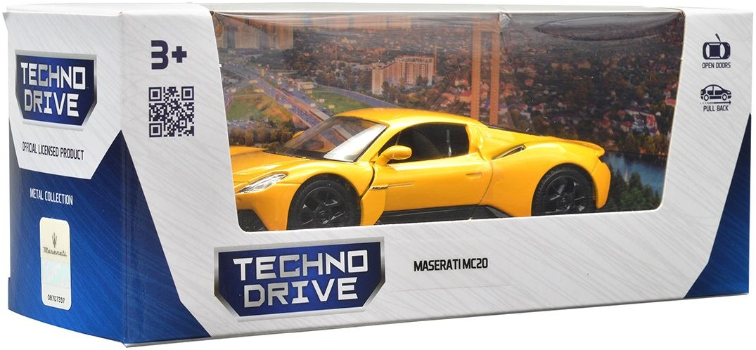 Автомодель - Maserati MC20 (желтый) (250340U) фото 10