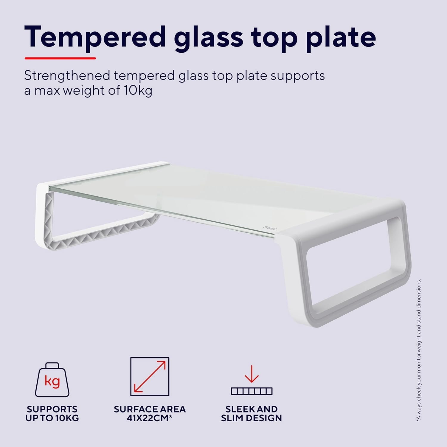 Підставка для монітора Trust Monta, White (25351_TRUST)фото3