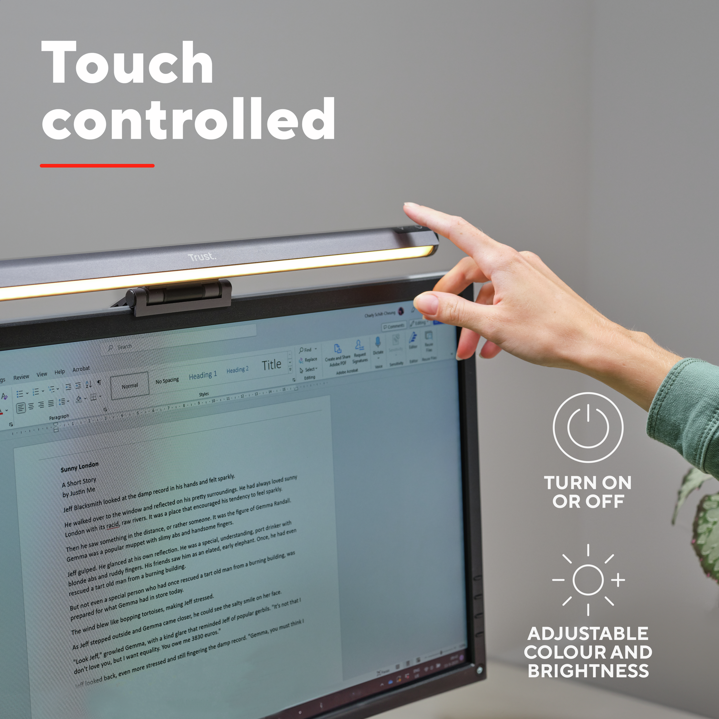 Подсветка для монитора Trust Shyne, Black (25483_TRUST) фото 9