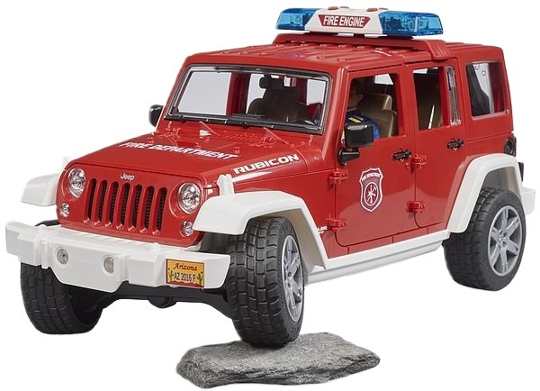 Набор Bruder - Пожарный JEEP Wrangler Unlimited Rubicon и пожарный (2528) фото 2