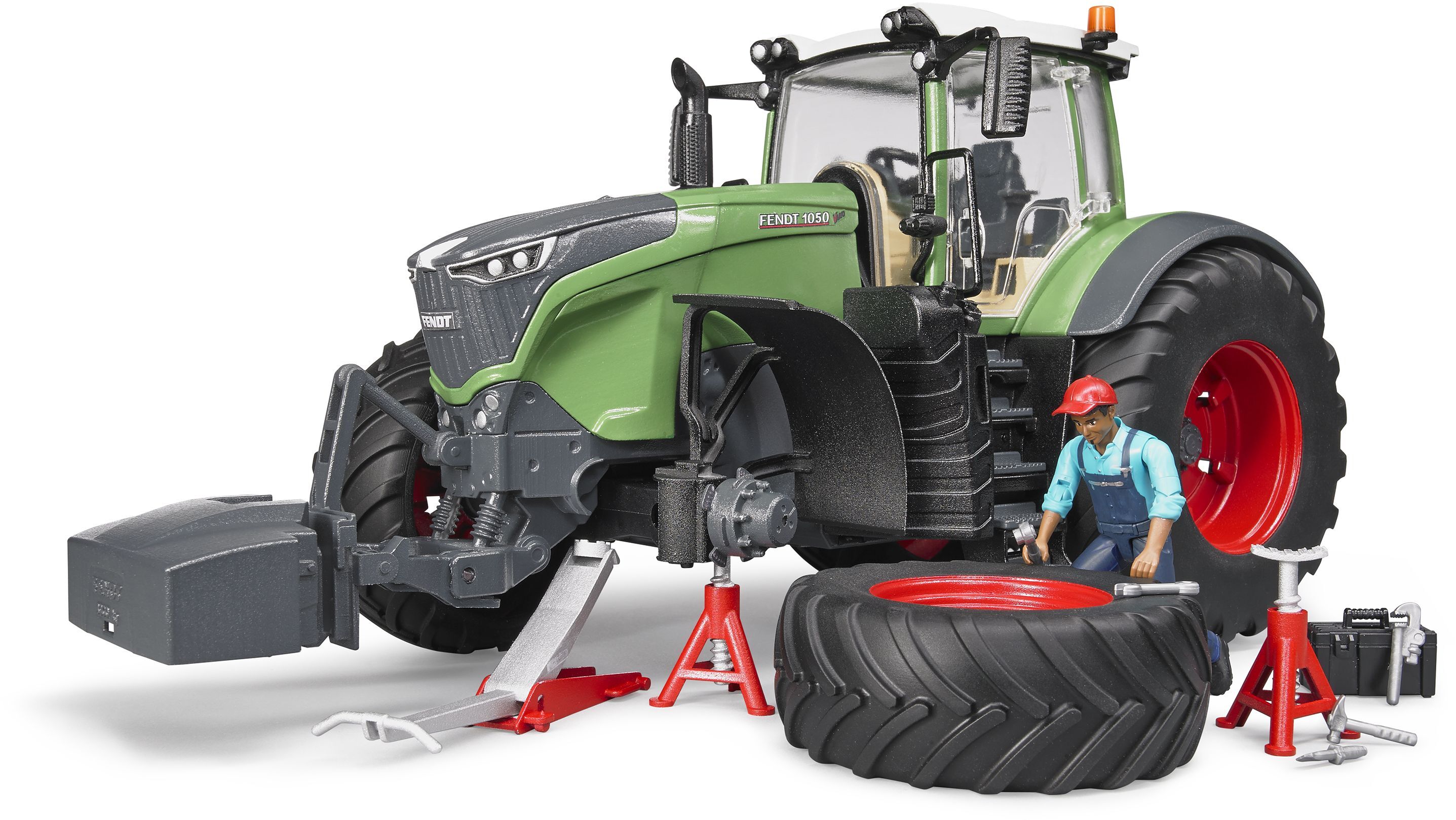 Набор Bruder - Трактор Fendt 1050 Vario с фигуркой и аксессуарами для ремонта (4041) фото 