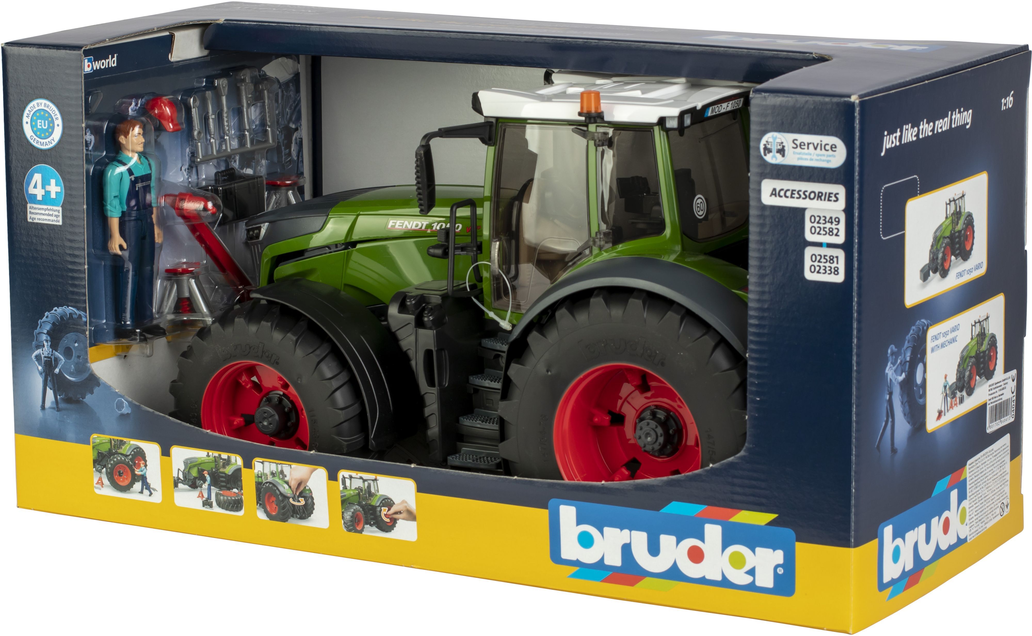 Набор Bruder - Трактор Fendt 1050 Vario с фигуркой и аксессуарами для ремонта (4041) фото 