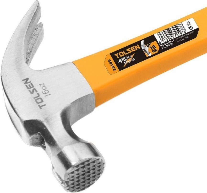 Молоток столярний Tolsen 450г, 33см (25185) фото 2