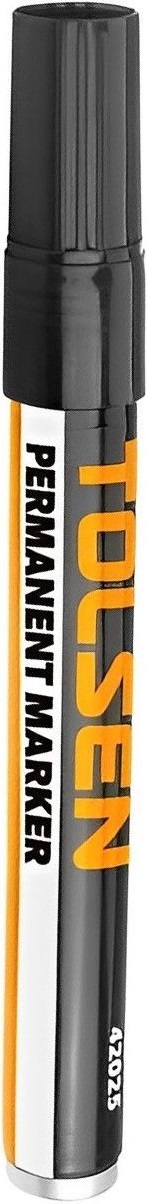 Маркер Tolsen, водостойкий, черный (42025) фото 3
