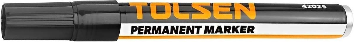 Маркер Tolsen, водостойкий, черный (42025) фото 2