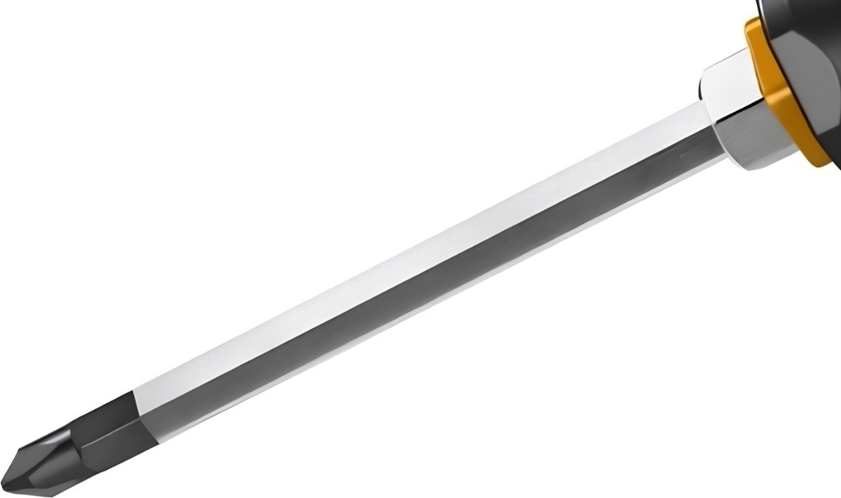 Отвертка Tolsen крестовая, ударная, PH2х100мм, сталь CrV (20124) фото 2