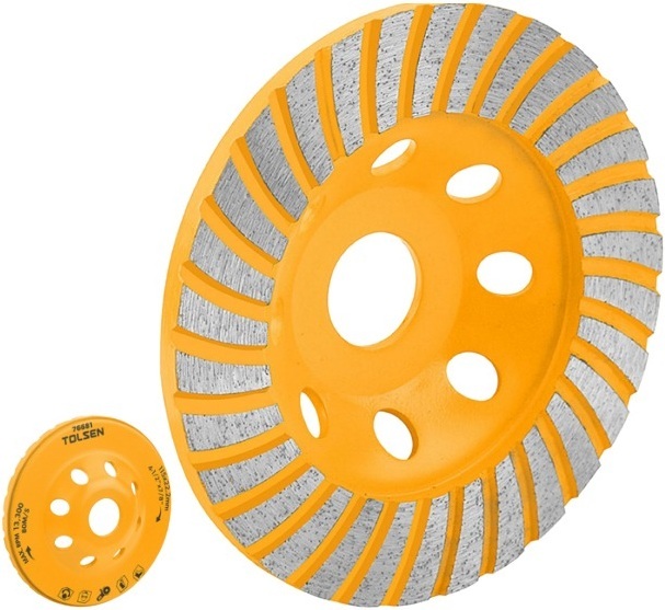 Диск шліфувальний Tolsen алмазний, по бетону каменю цеглі, 100x22.2мм (76680)фото