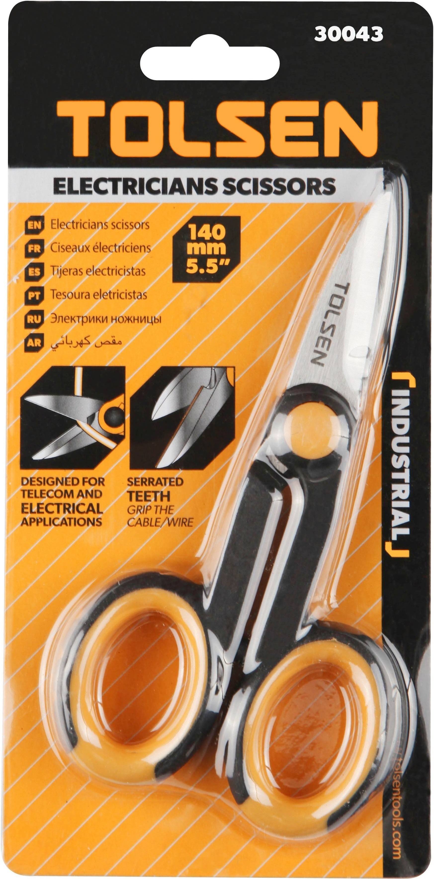 Ножницы инструментальные Tolsen 140мм (30043) фото 