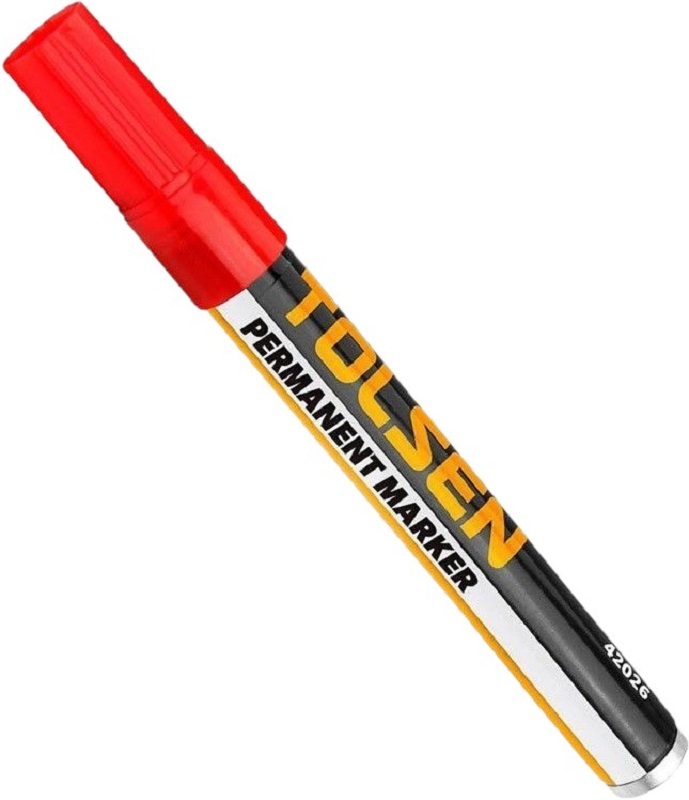 Маркер Tolsen, водостійкий, червоний (42026)фото2