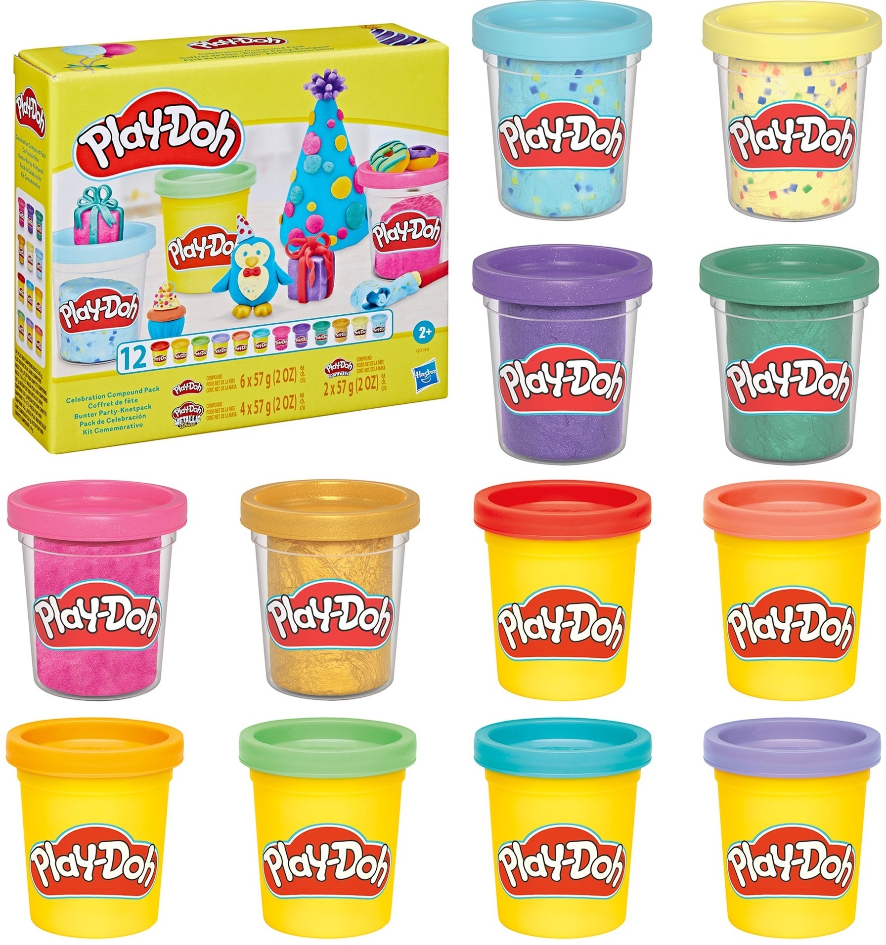 Набор пластилина Play-Doh 12 баночек с массой для лепки (G0149) фото 