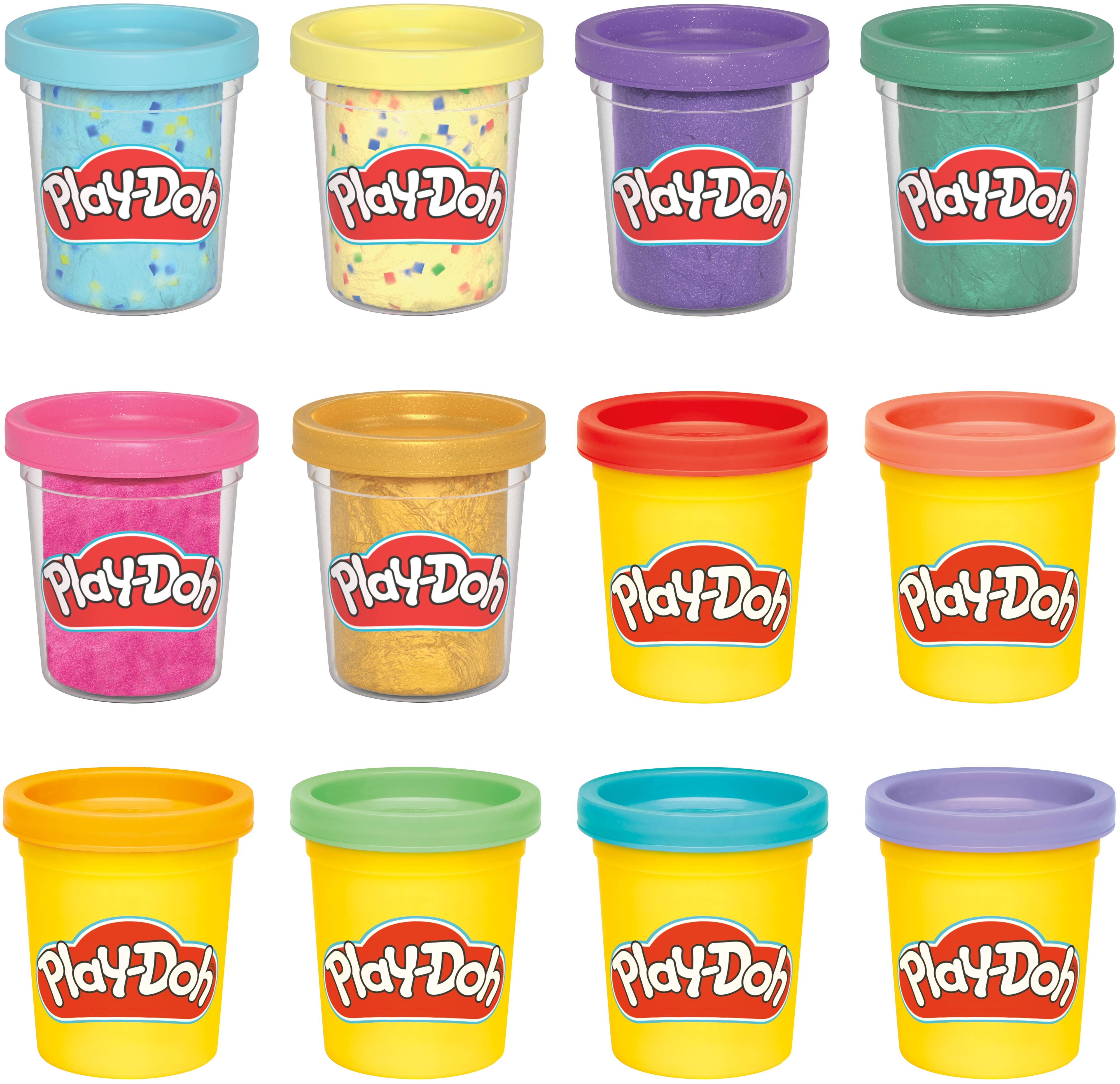 Набор пластилина Play-Doh 12 баночек с массой для лепки (G0149) фото 