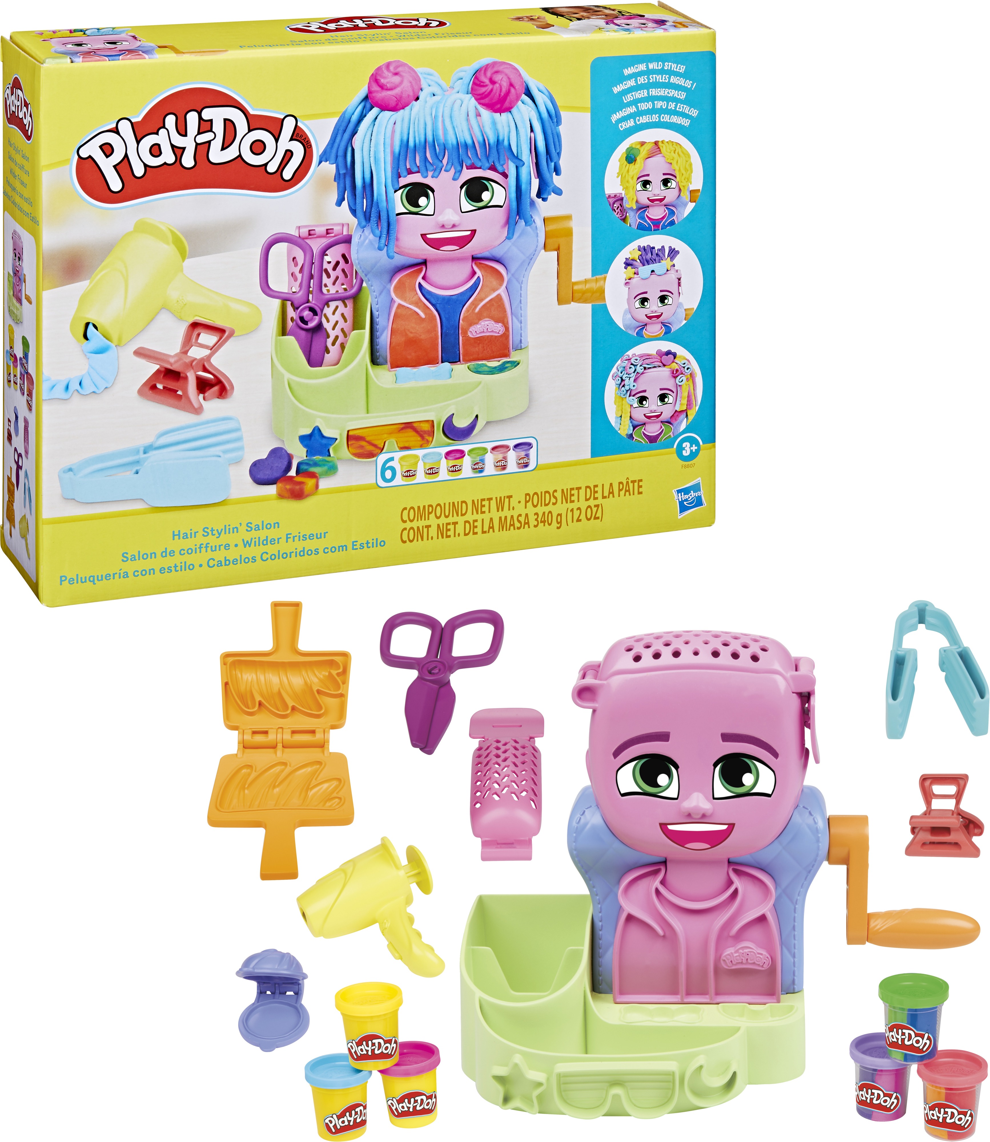 Набор для творчества Play-Doh с пластилином "Прически" (F8807) фото 