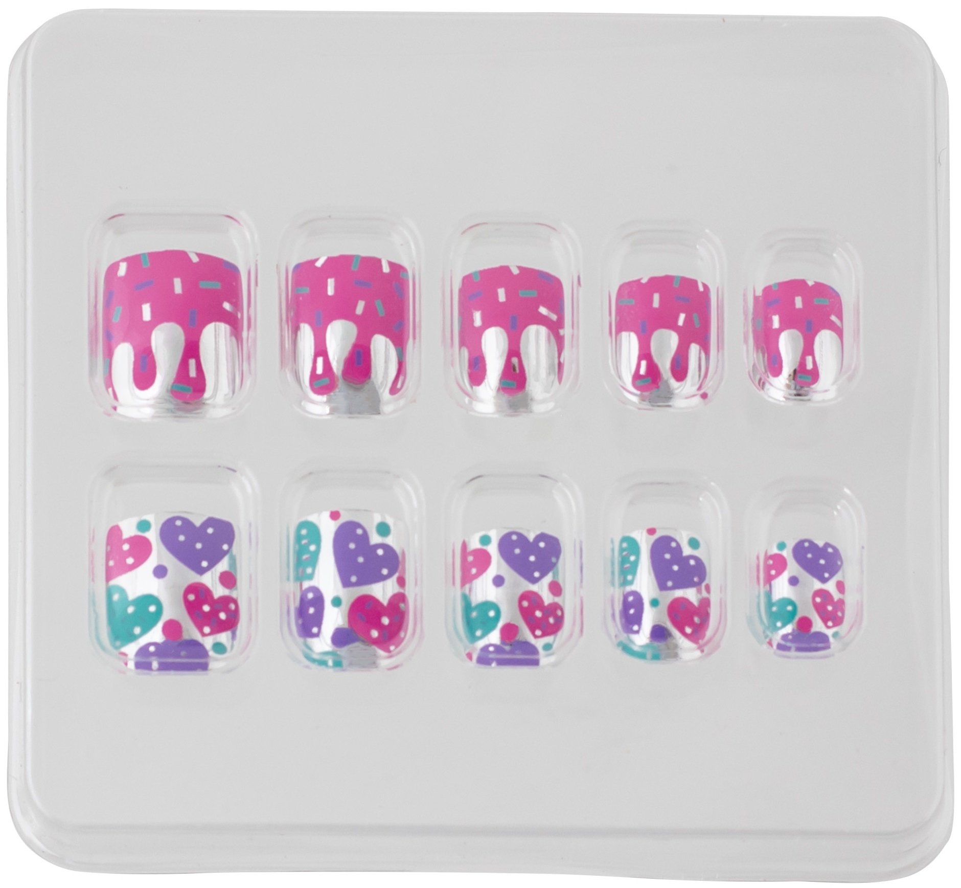 Детские накладные ногти Lukky, многоразовые (10шт) Flares (T20820) фото 2
