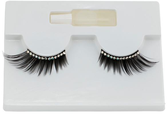 Накладные ресницы Lukky с блестками 