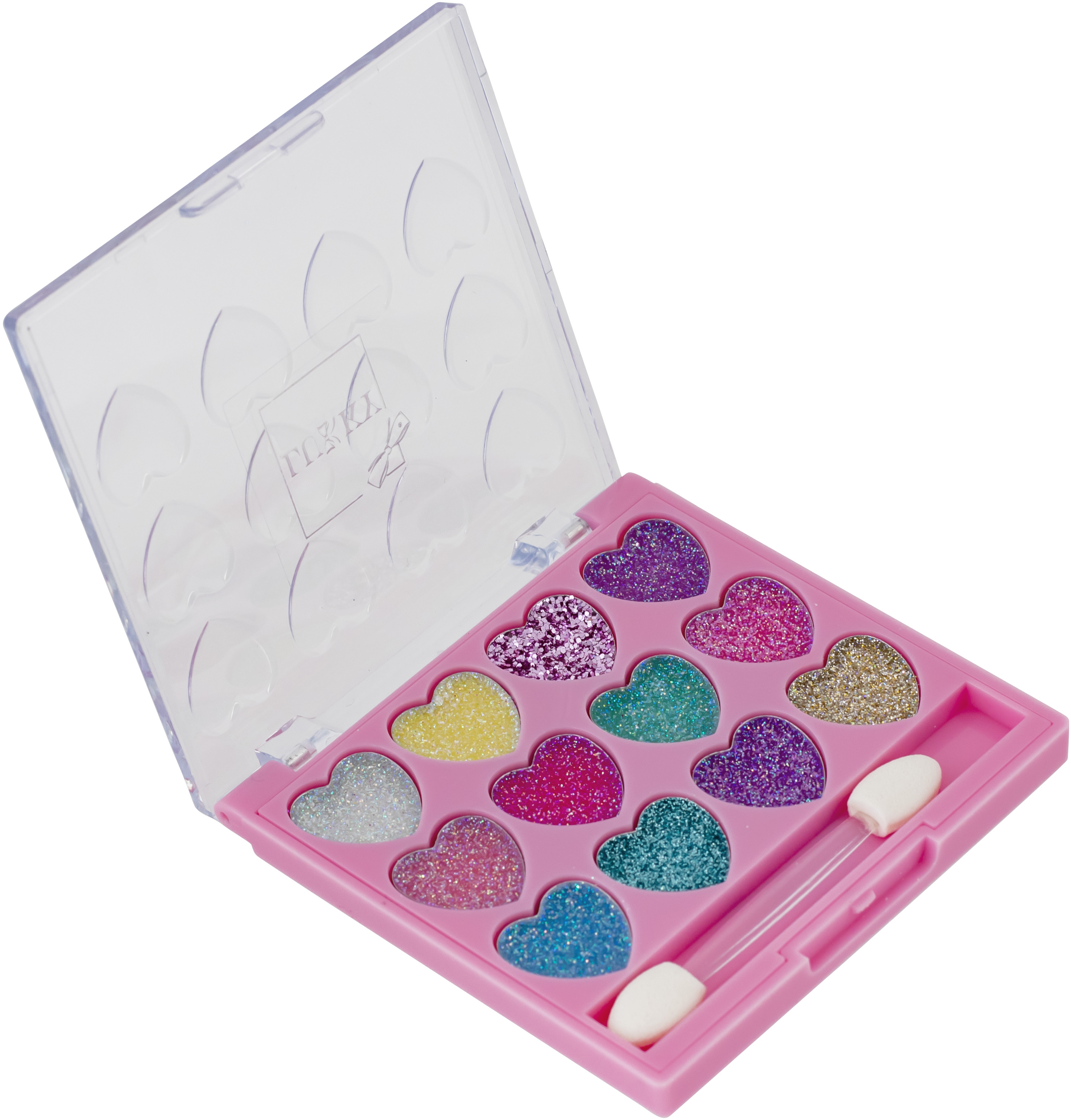 Крем-тіні для повік Lukky з блискітками, з аплікатором (T23397)фото2