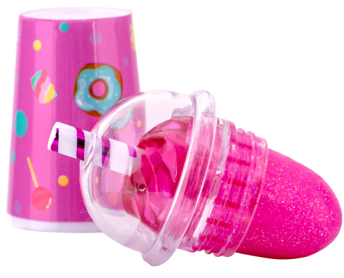 Бальзам для губ Lukky с блестками, с ароматом ванильного мороженого (T23367) фото 2