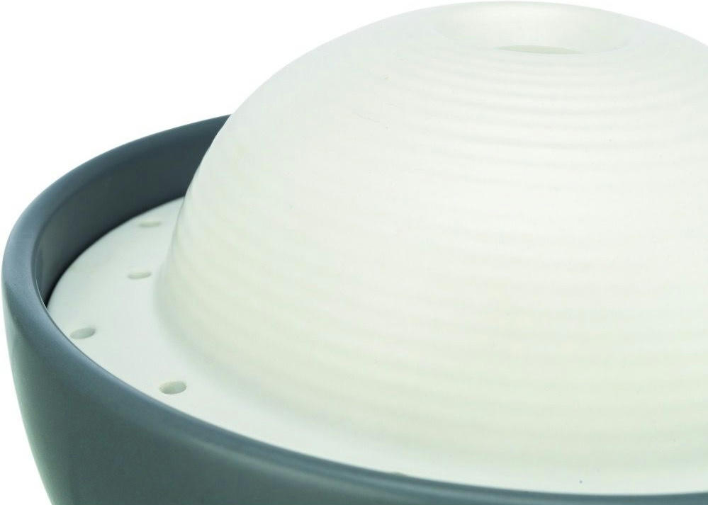 Фонтан керамический Trixie Vital Dome 1,5л 20х10х20см серо-белый фото 4