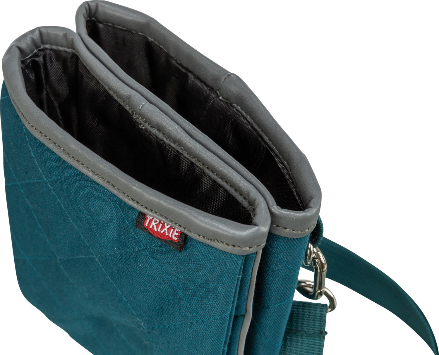 Сумка для лакомства Trixie Twin 15х18х2,5см сине-зеленая. фото