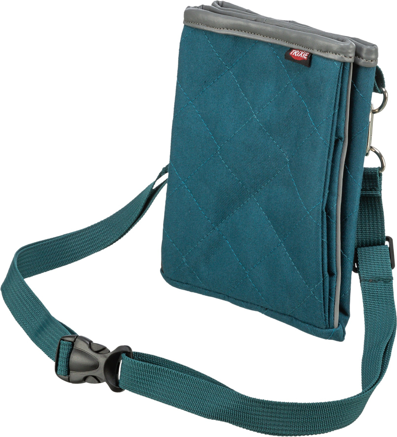 Сумка для лакомства Trixie Twin 15х18х2,5см сине-зеленая. фото