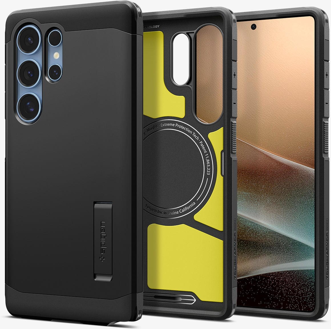 Чехол Spigen для Samsung Galaxy S25 Ultra, Tough Armor MagFit, Black (ACS08964) фото